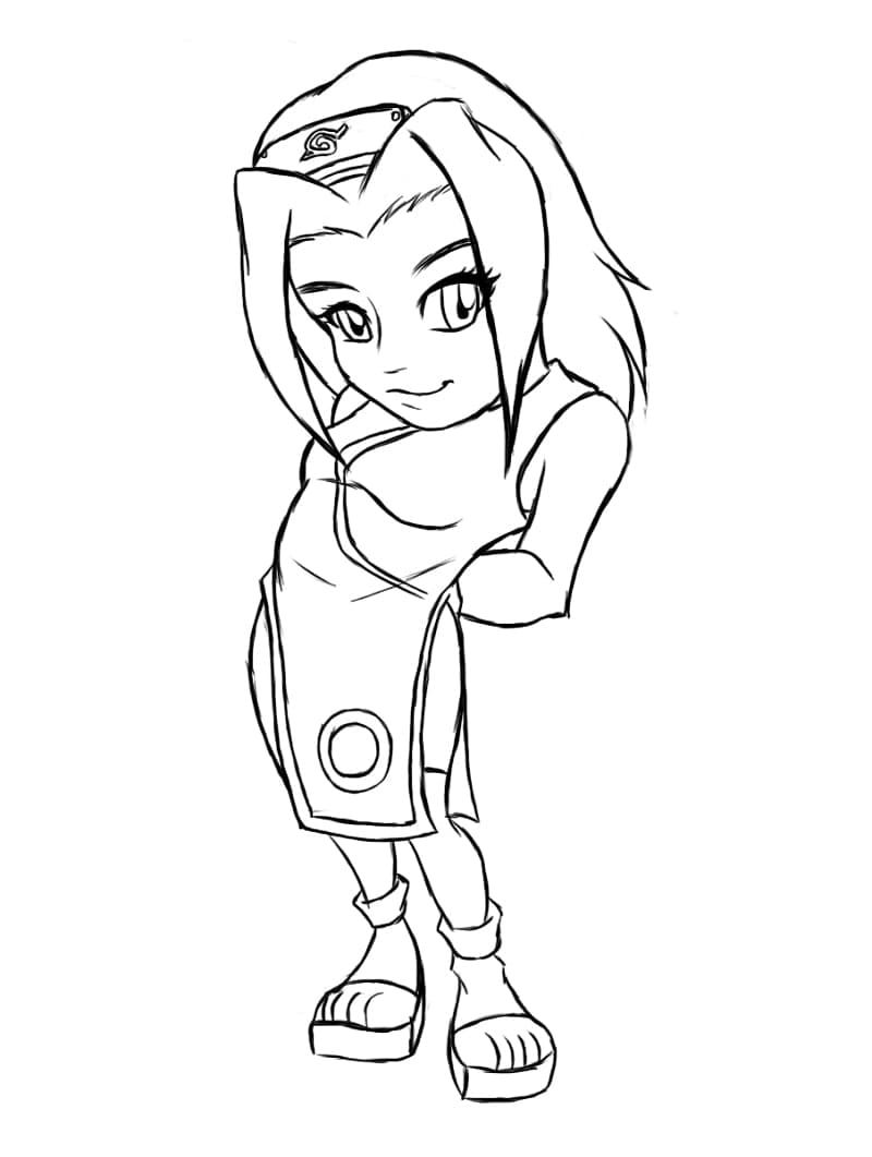 Haruno Sakura om af te drukken