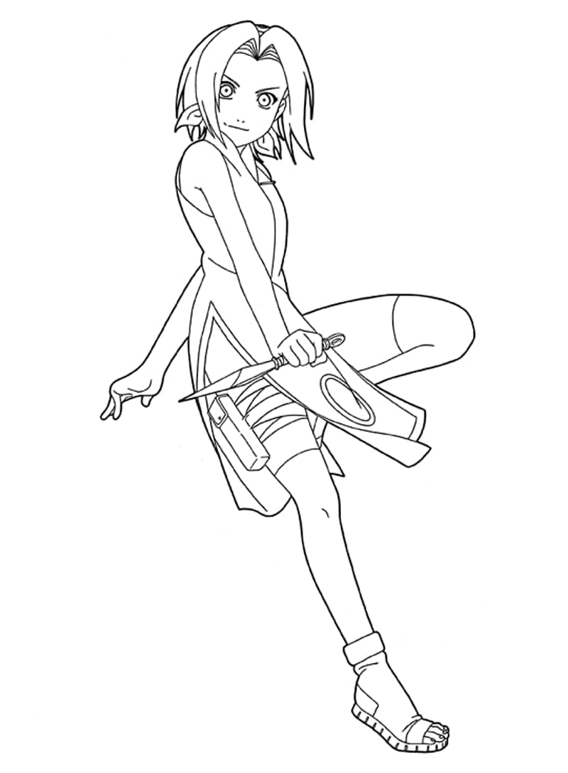 Haruno Sakura om te printen