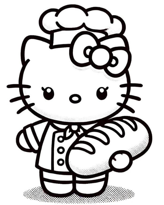 Hello Kitty Gratis Afdrukbaar