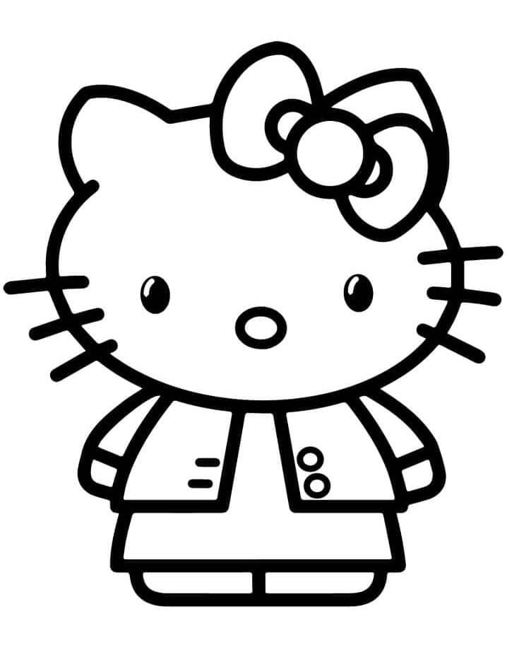 Hello Kitty om te Printen