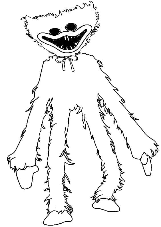 Huggy Wuggy afdrukbare afbeelding