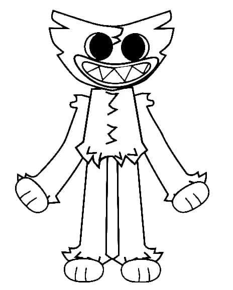 Huggy Wuggy gratis printbaar