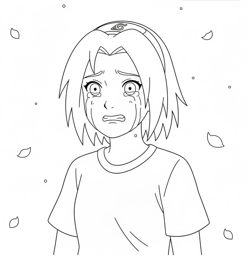 Huilende Haruno Sakura