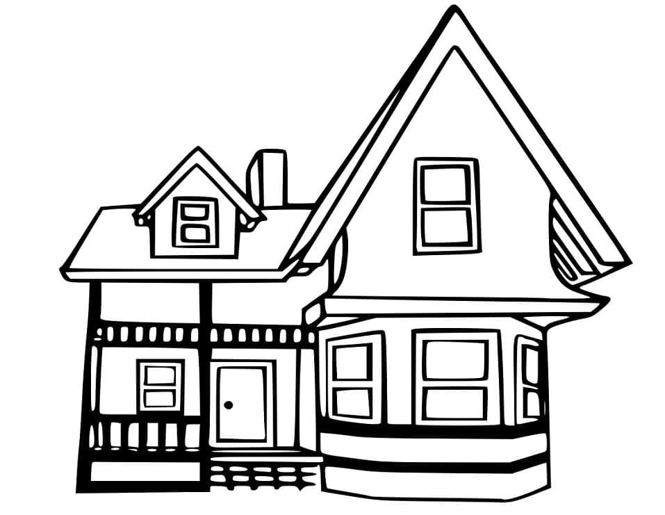 Huis afdrukbaar