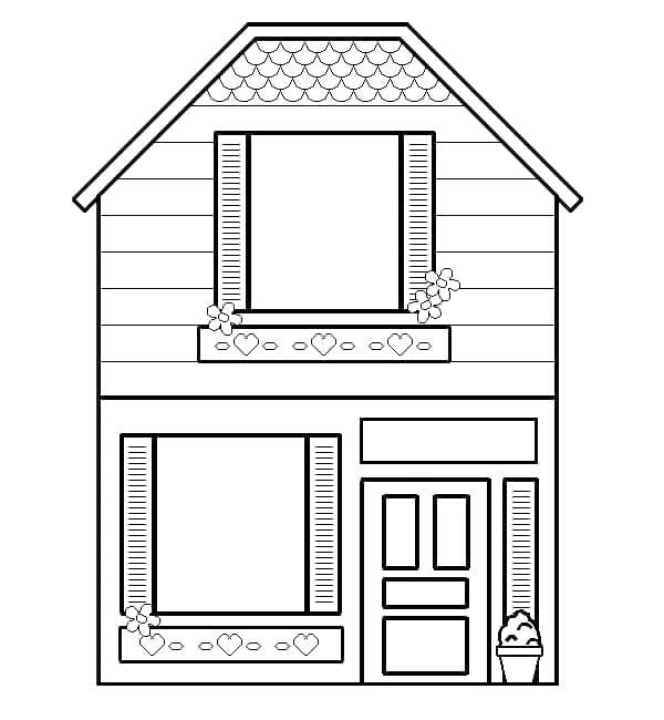 Huis gratis printbaar
