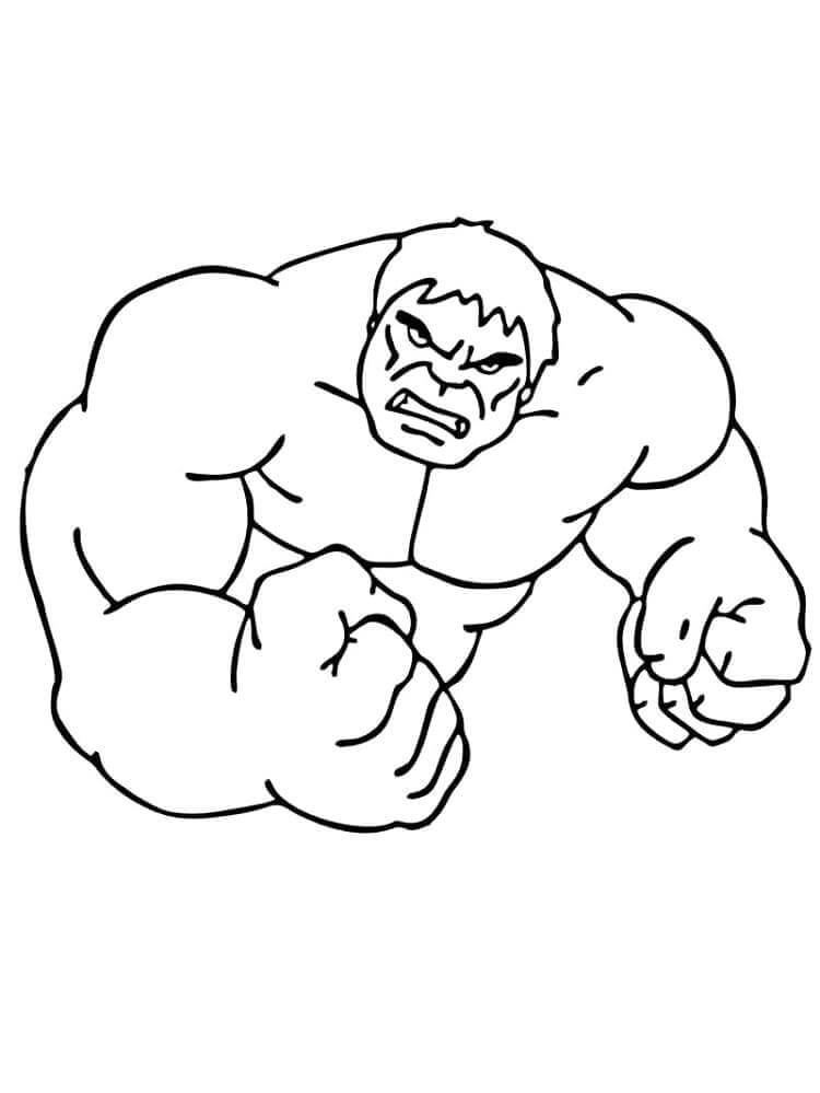 Hulk afdrukbare afbeelding