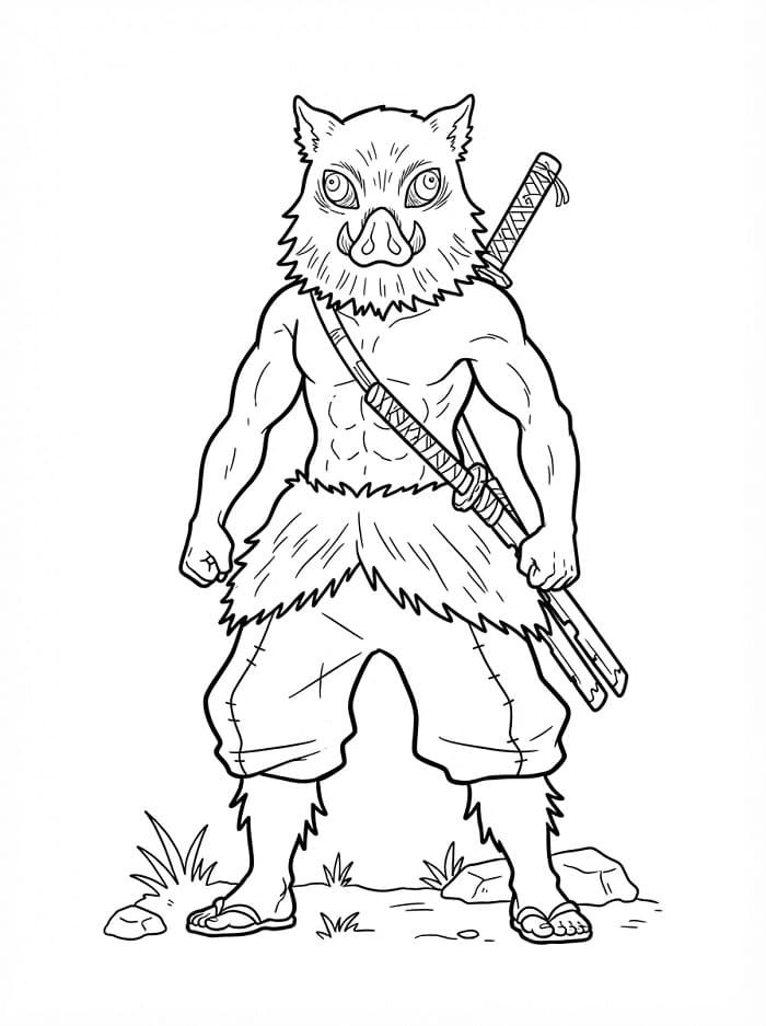 Inosuke uit Demon Slayer