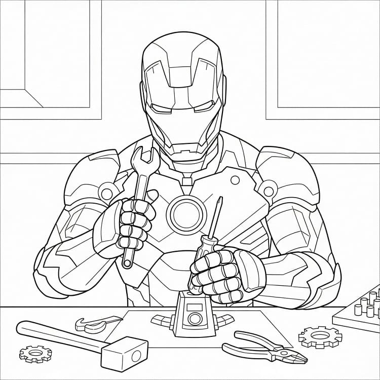 Iron Man in actie