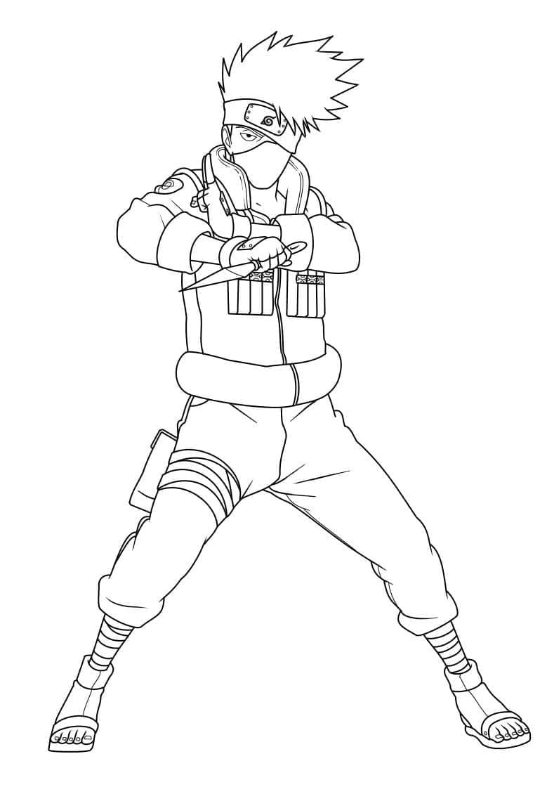 Kakashi gratis te printen