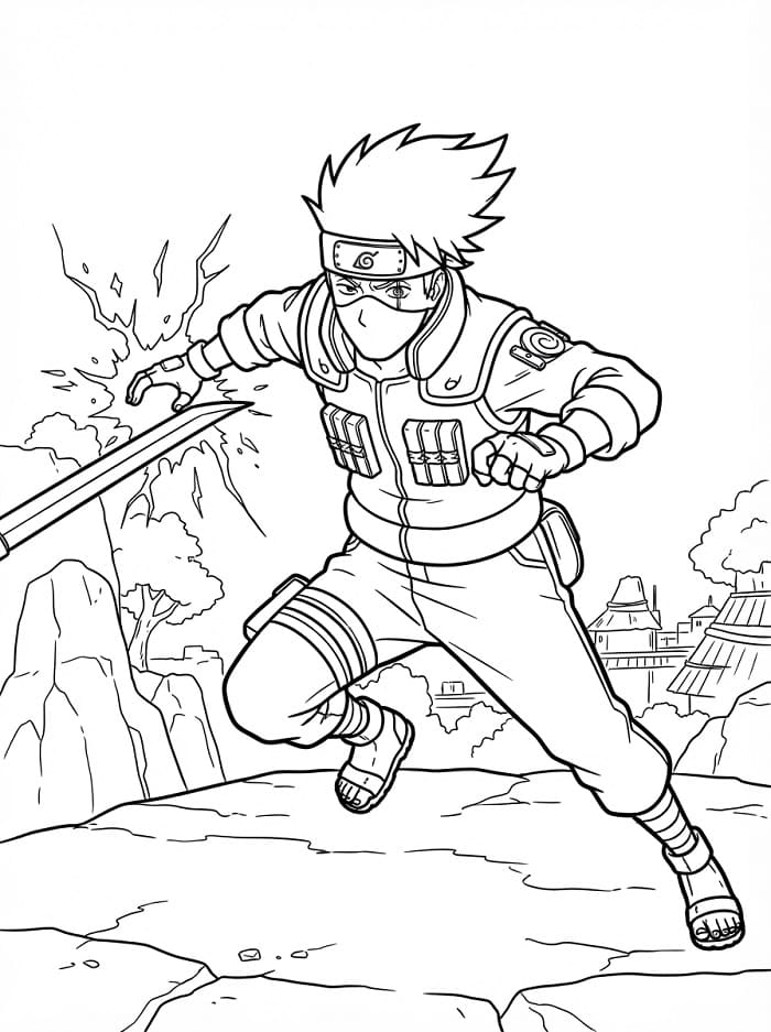 Kakashi uit de anime Naruto