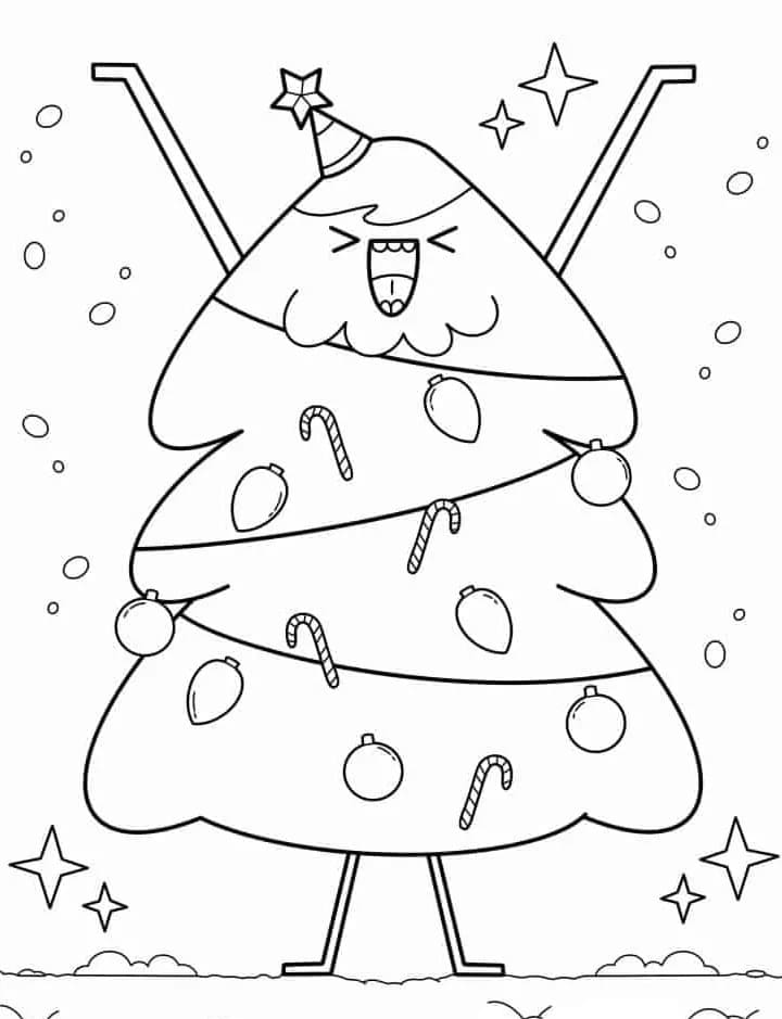 Kerstboom gratis te printen