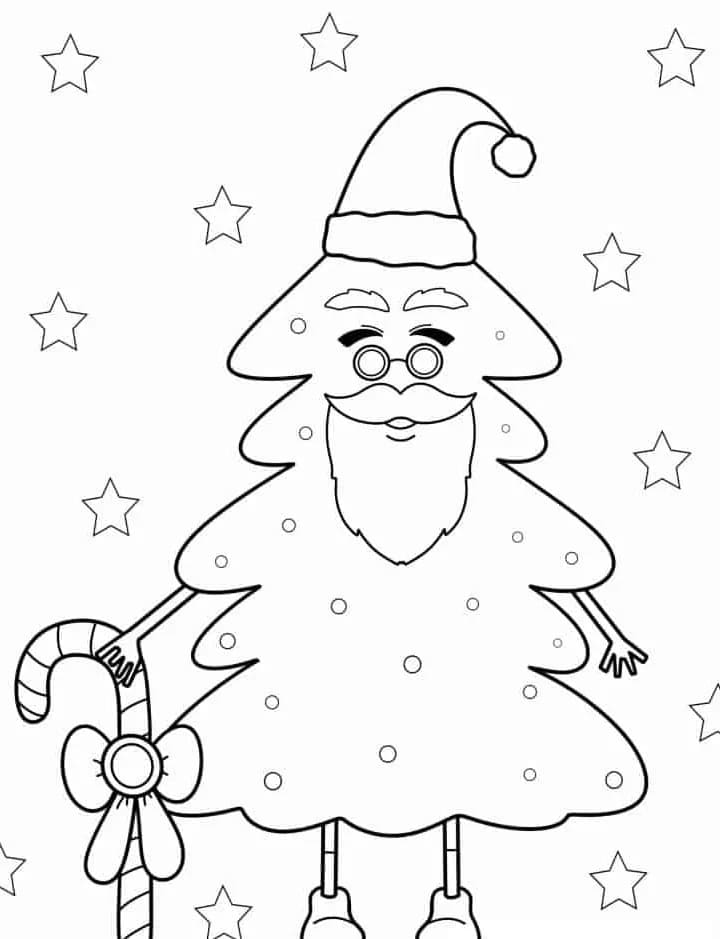 Kerstboom om af te drukken