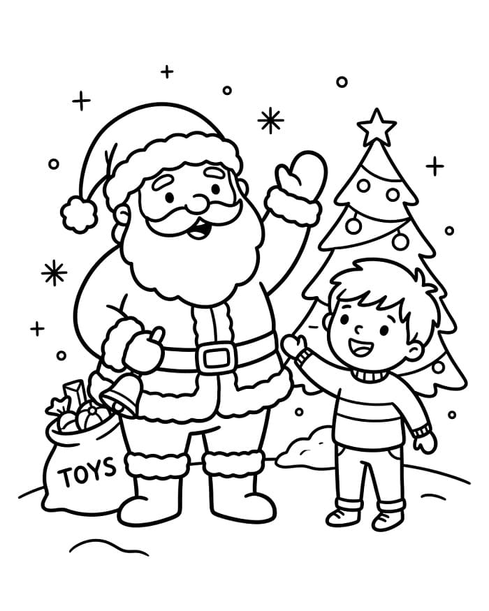 Kerstman printen