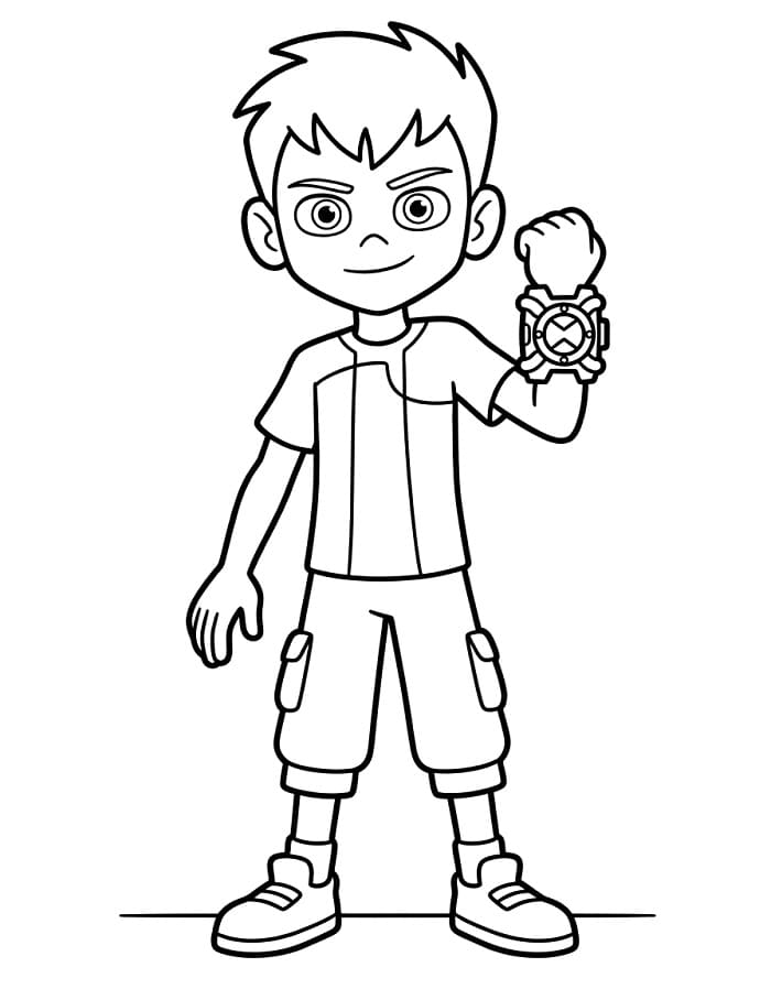 Ben 10 kleurplaat