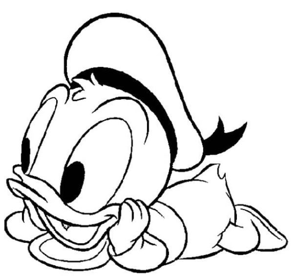 Kleine schattige Donald Duck