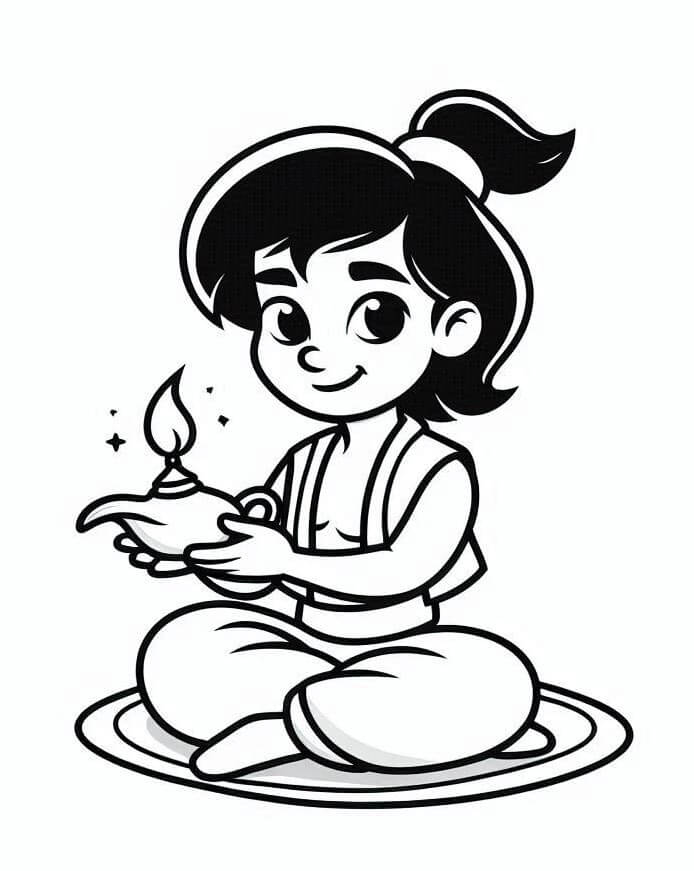 Kostenloze Aladdin om te Printen