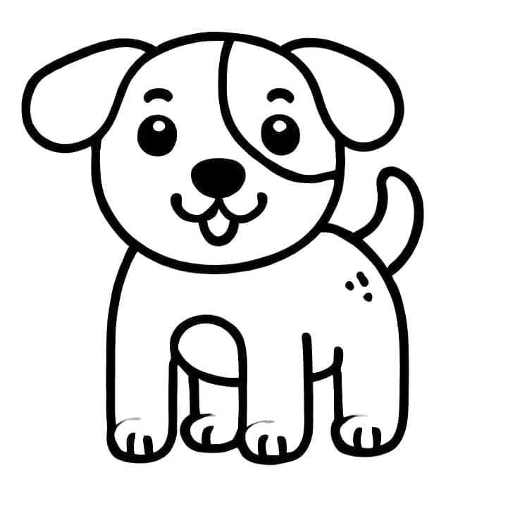 Kostenloze Hond om te Printen