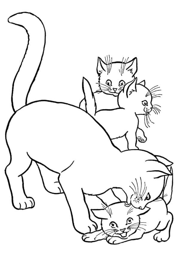 Kostenloze Kat om te Printen