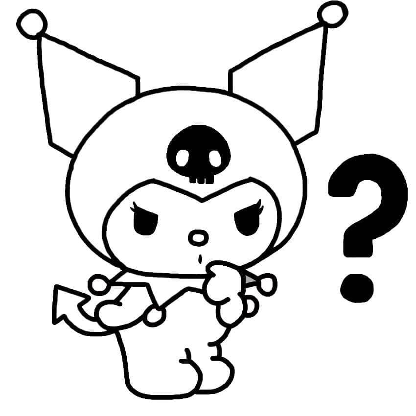 Kuromi Gratis Afdrukbaar