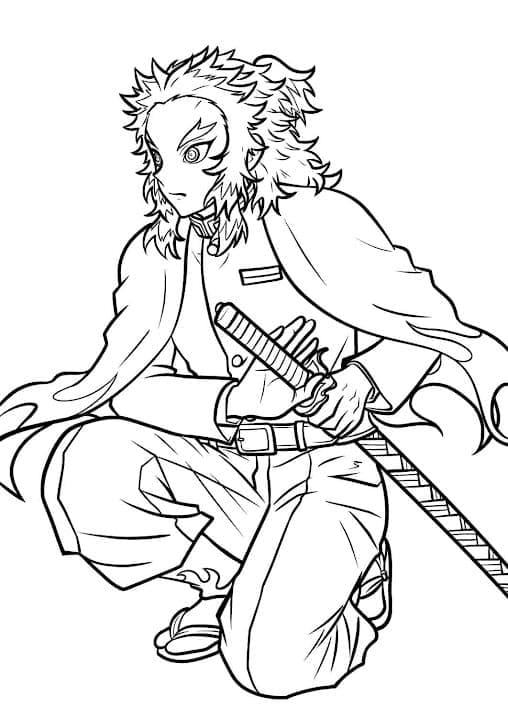 Kyojuro Rengoku voor kinderen