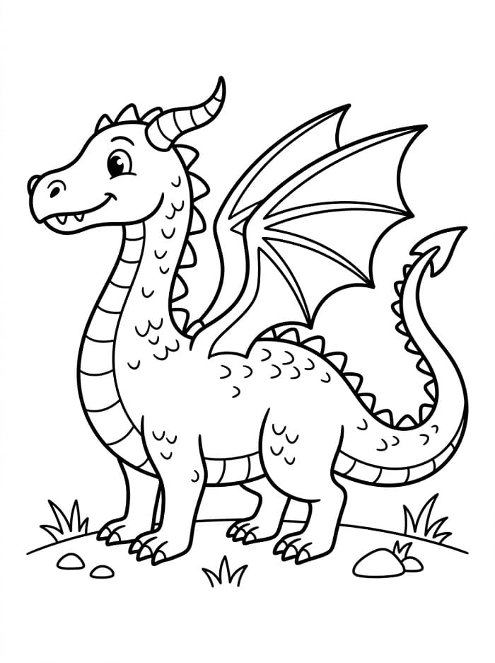 Lachende draak