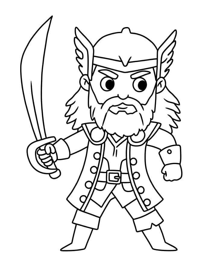 Leuke Thor kleurplaat