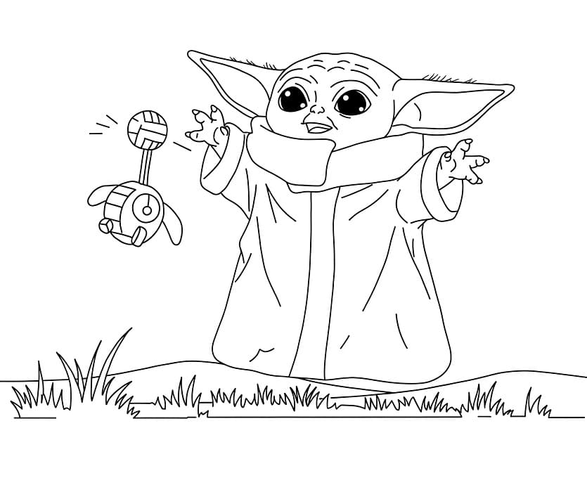 Liefdevolle Baby Yoda
