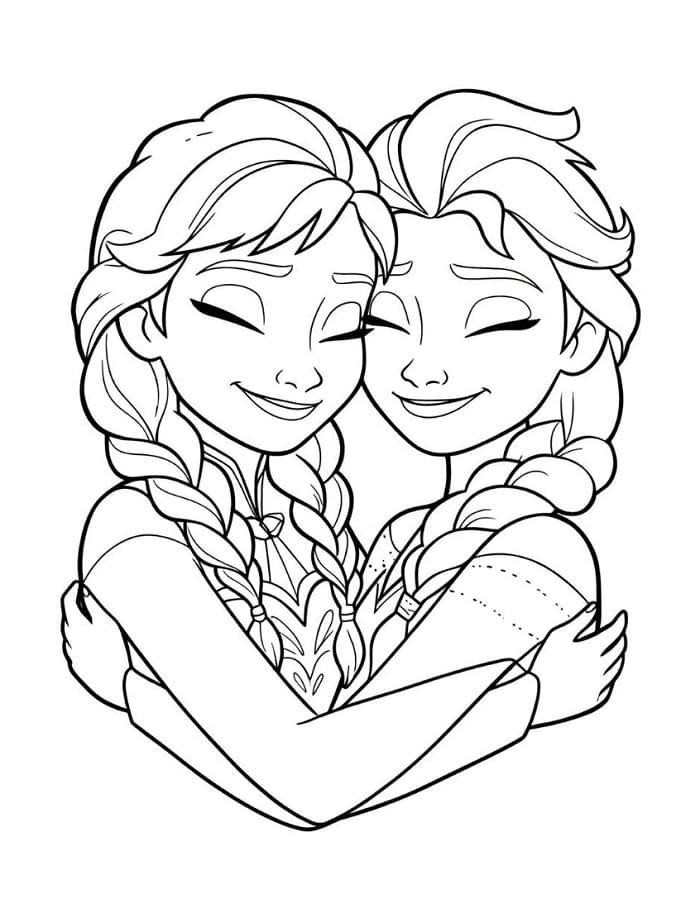 Liefdevolle Elsa en Anna