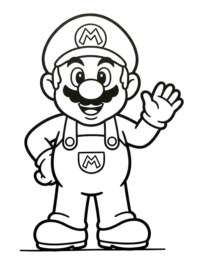 Mario afdrukbaar voor kinderen