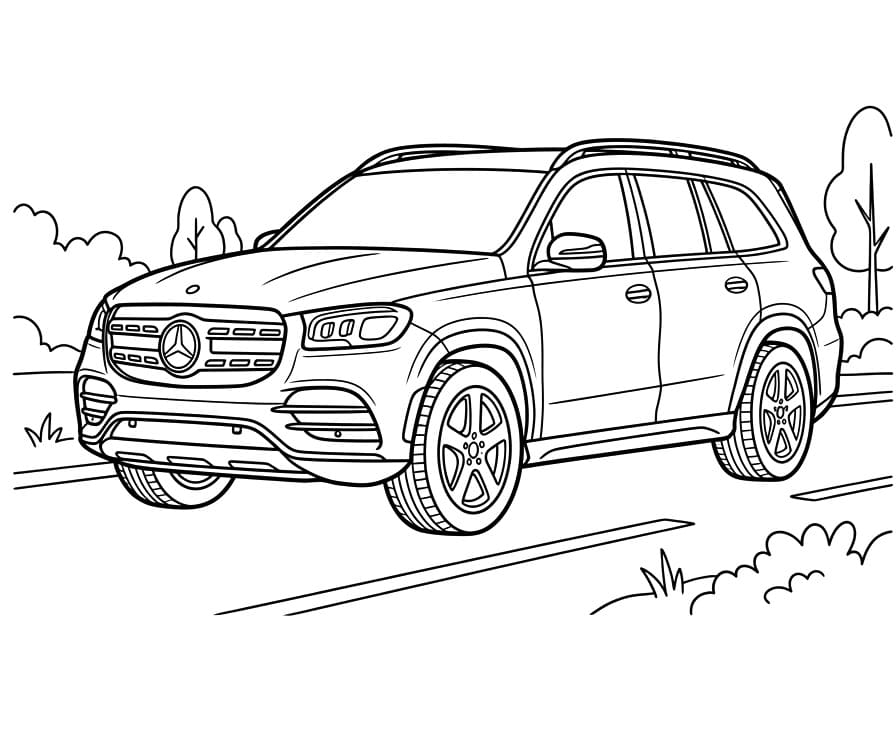 Mercedes om te printen