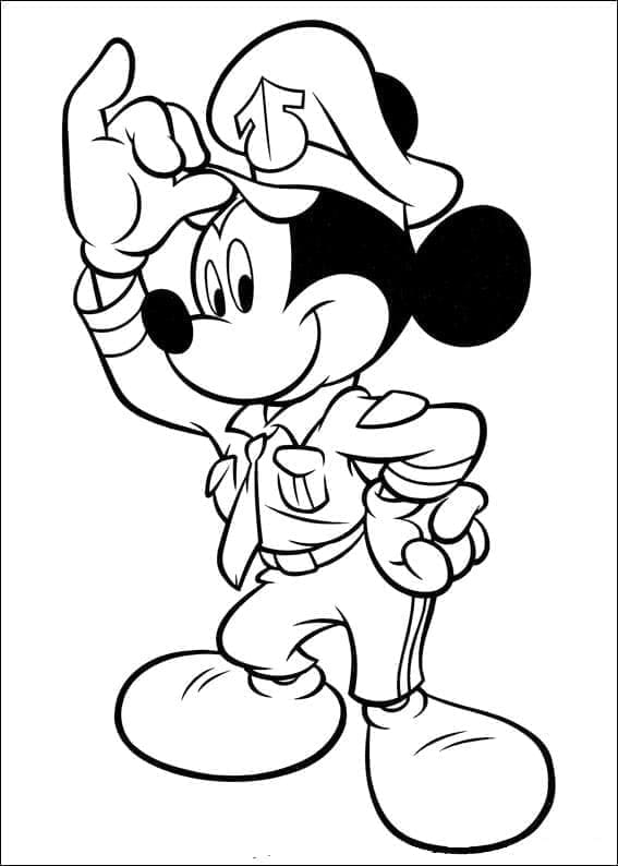 Mickey Mouse Gratis Afdrukbaar