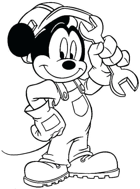 Mickey Mouse om Uit te Printen