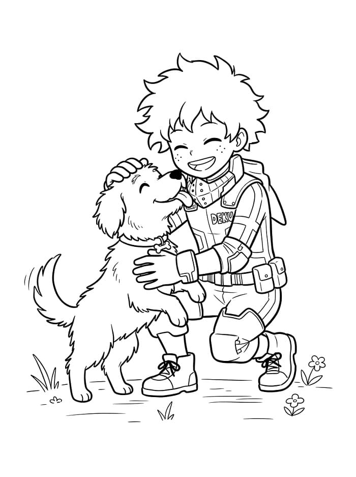 Midoriya en hond