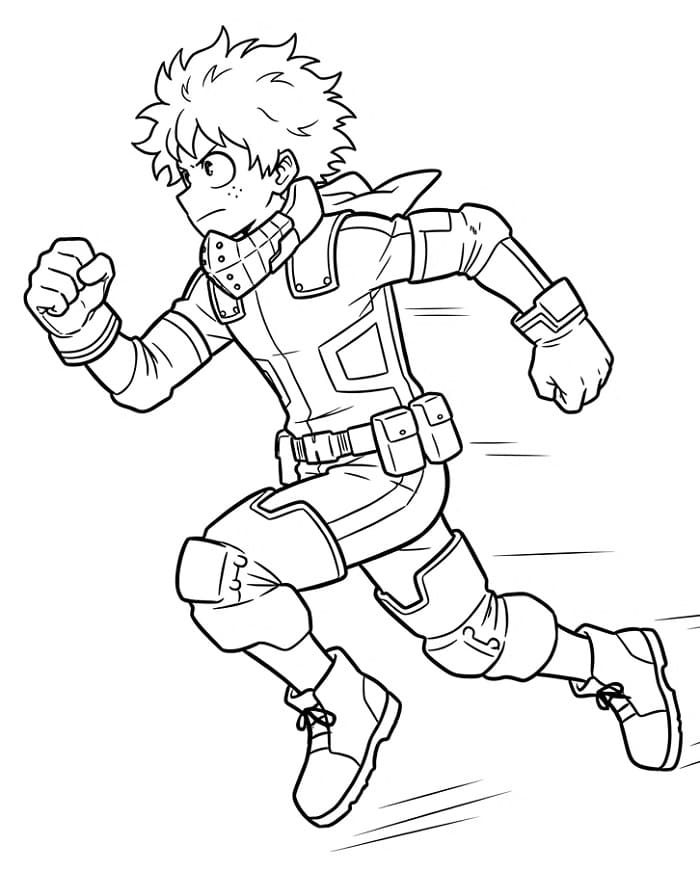 Midoriya in My Hero Academia