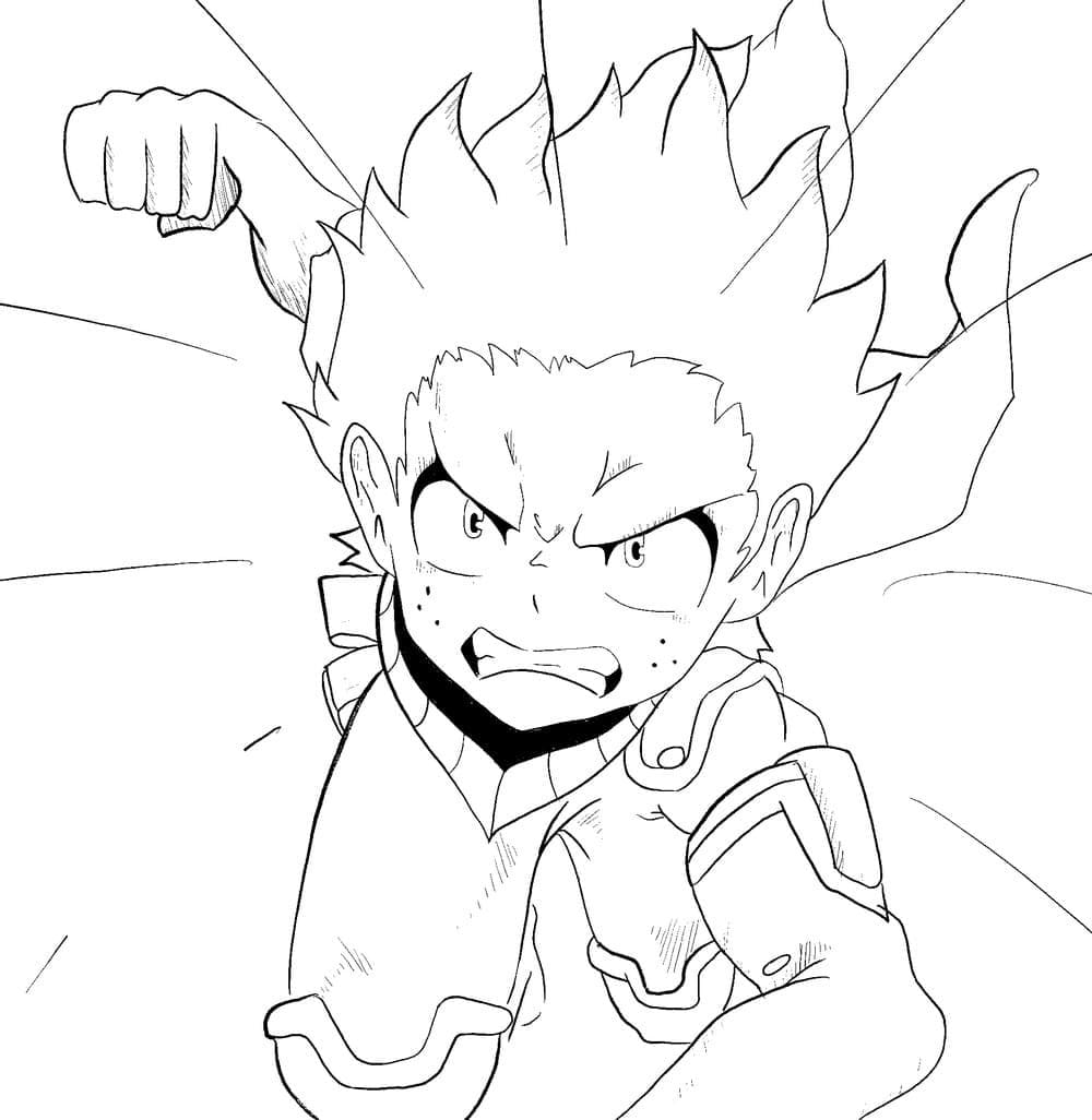 Midoriya om te printen