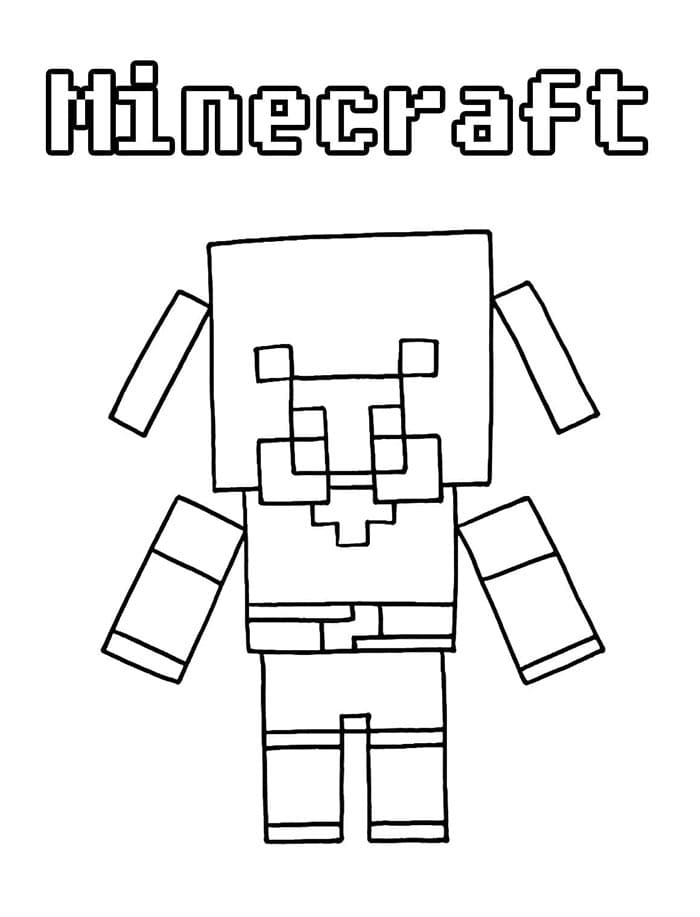 Minecraft afdrukbare afbeelding