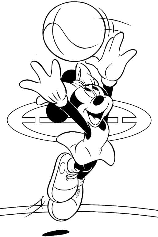 Minnie Mouse om te printen