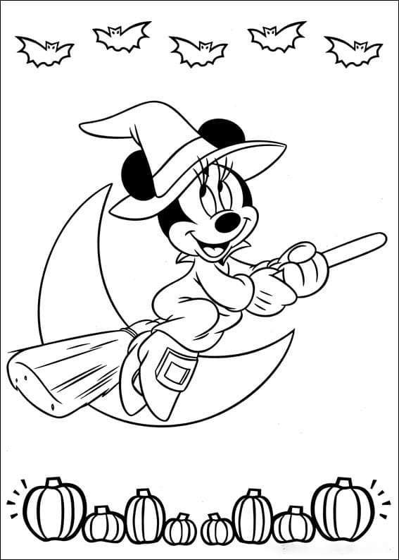 Minnie Mouse vliegt