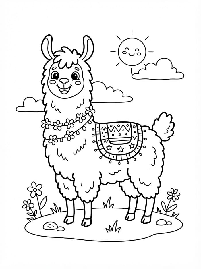 Mooie lama