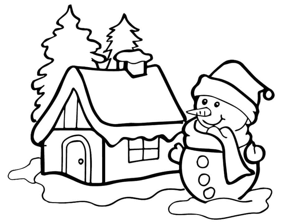 Normale sneeuwpop