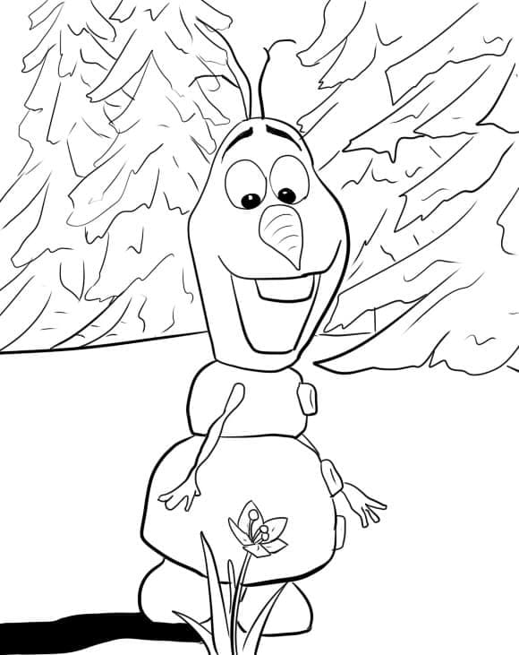 Olaf om te printen