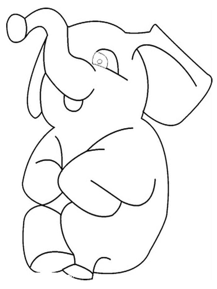 Olifant Gratis Afdrukbaar