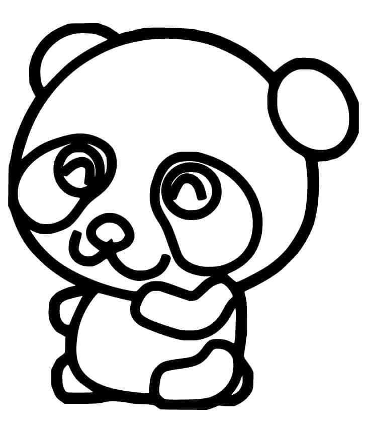 Panda om Uit te Printen