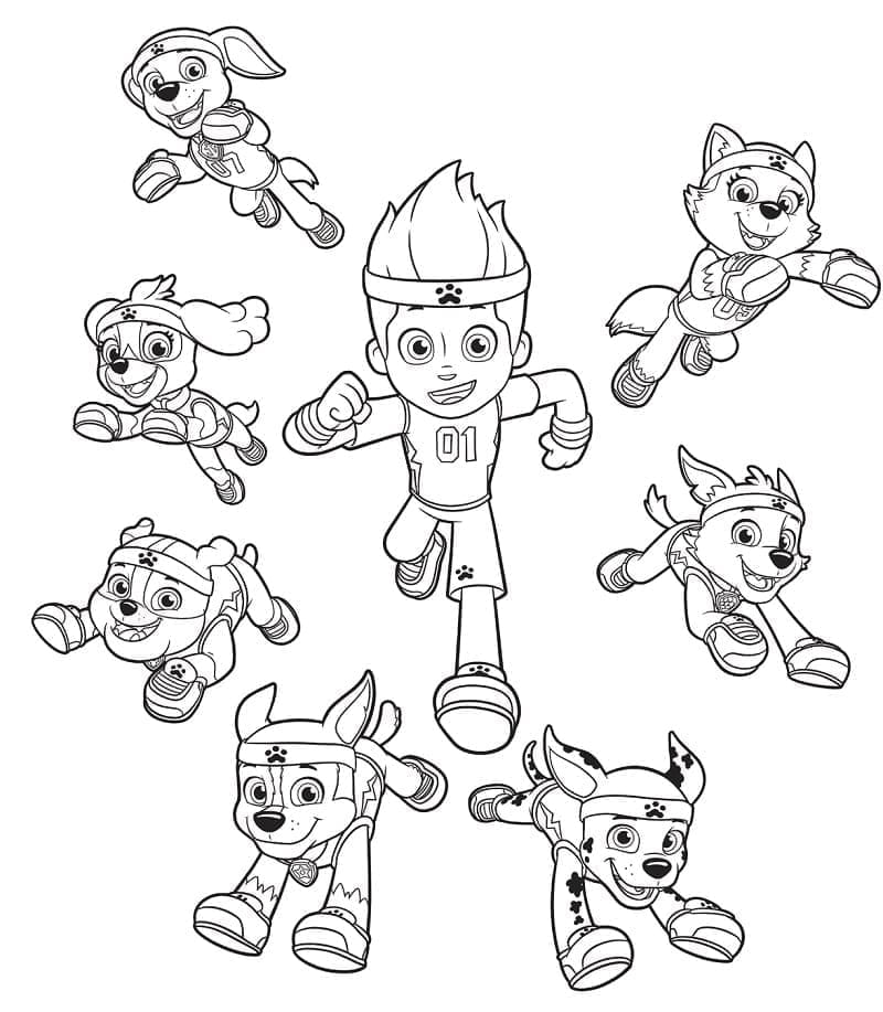 Paw Patrol Gratis Afdrukbaar