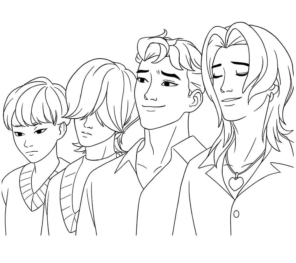 Personages uit Saja Boys