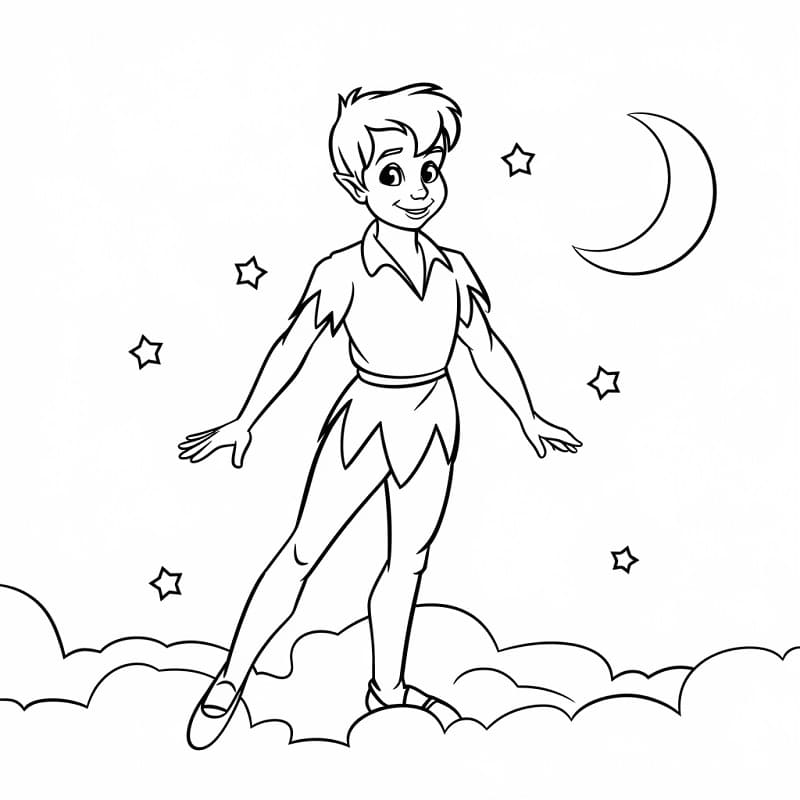 Peter Pan in de lucht