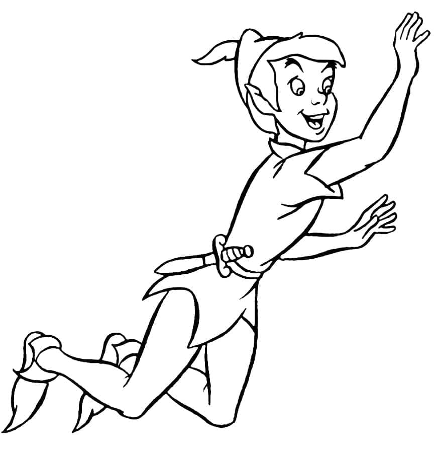 Peter Pan om af te drukken