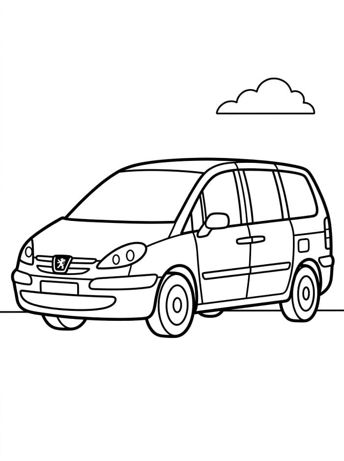Peugeot en wolk