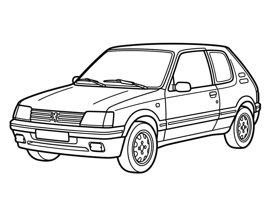 Peugeot om te printen