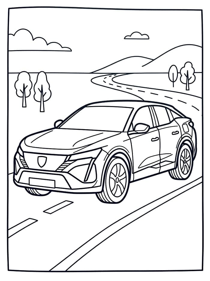Peugeot op de weg